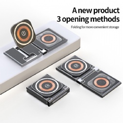 3 in 1 transparent wireless charging stand