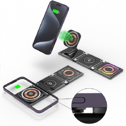 4 in 1 fast charging foldable magnetic wireless charger
