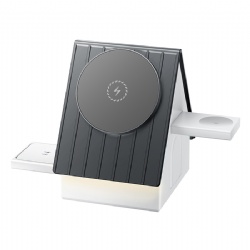 House shape design 3 in 1 magnetic wireless charger stand