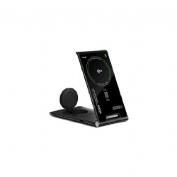Thinnest 3 in 1 Tempered glass & Aluminium alloy wireless charger