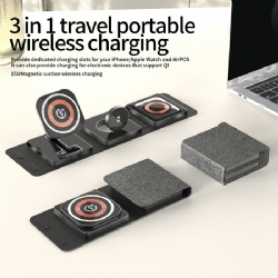 portable travel 3 in 1 wireless charger
